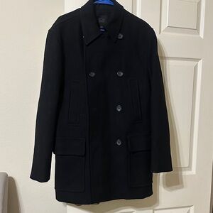 Express Men's Classic Black Pea Coat